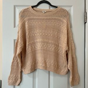 Peach crew sweater